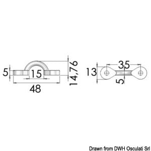 SS eye bridge 4x42 mm