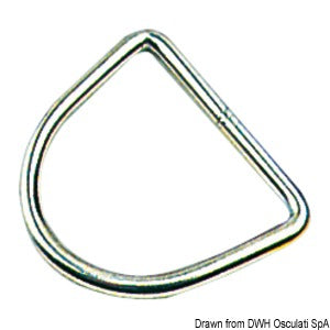 D-ring 6x30 mm - 2 stk