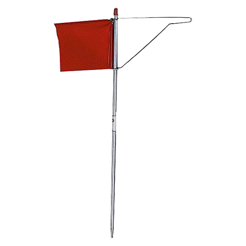 Vindindikator rf M/Kontravægt rødt Flag 150x190mm