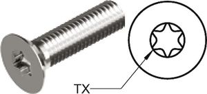 MaskinskrueUS-M6x12 4stk TX30