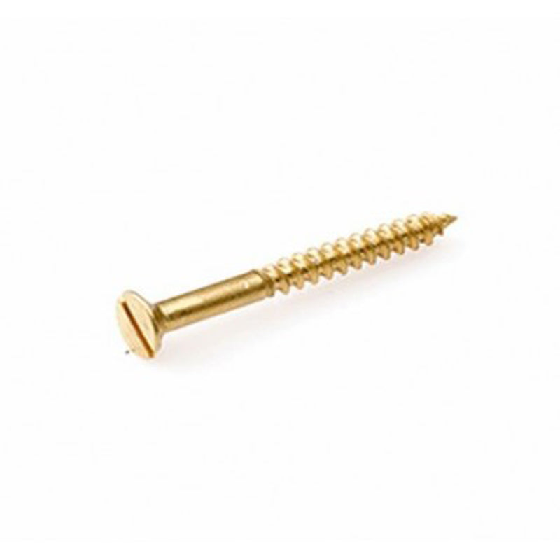 Wood screw brass US M4x50 4/pc