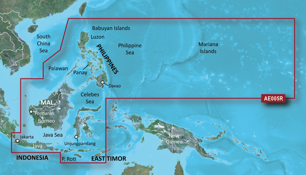 Garmin microSD™/SD™ card: HXAE005R - Philippines-Java-Mariana Islands
