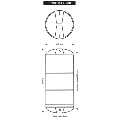 Echomax 230 SOLAS Radarreflektor