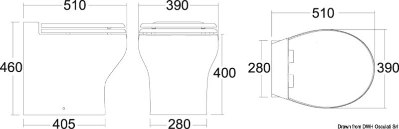 TECMA Silence Plus 2G Black Edition Elektrisk Toilet