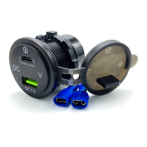 EPT USB Typ C PD USB-Ladegerät mit Voltmeter