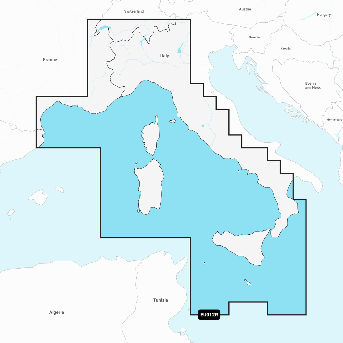 Garmin Mittelmeer, Mitte und Westen - Seekarten 