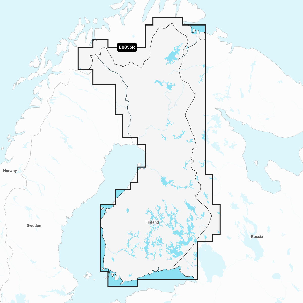 Garmin Finnland, Seen und Flüsse - Seekarten