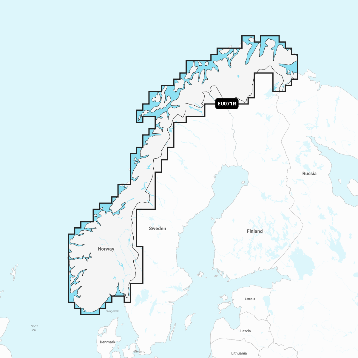 Garmin Norway, lakes and rivers - inland charts 