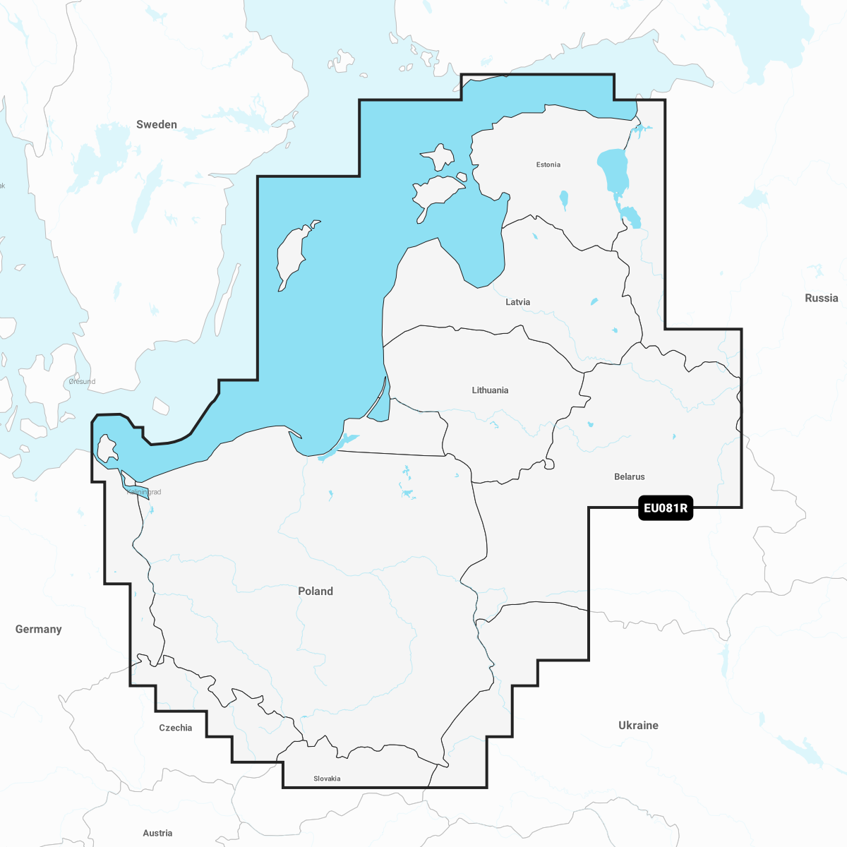 Garmin Baltic Sea, East Coast - chart 