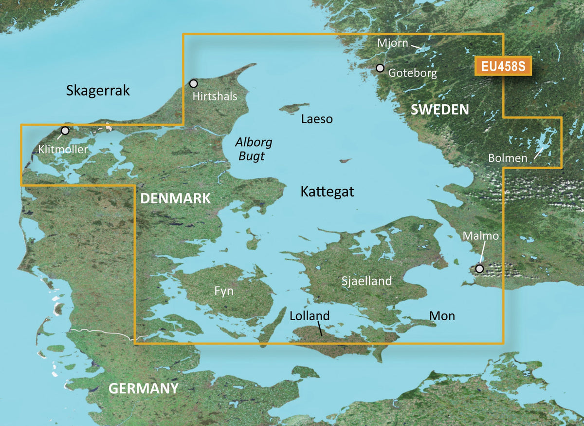 Garmin BLUECHART&reg; G3 søkort, VEU458S G&ouml;teborg-Fyn