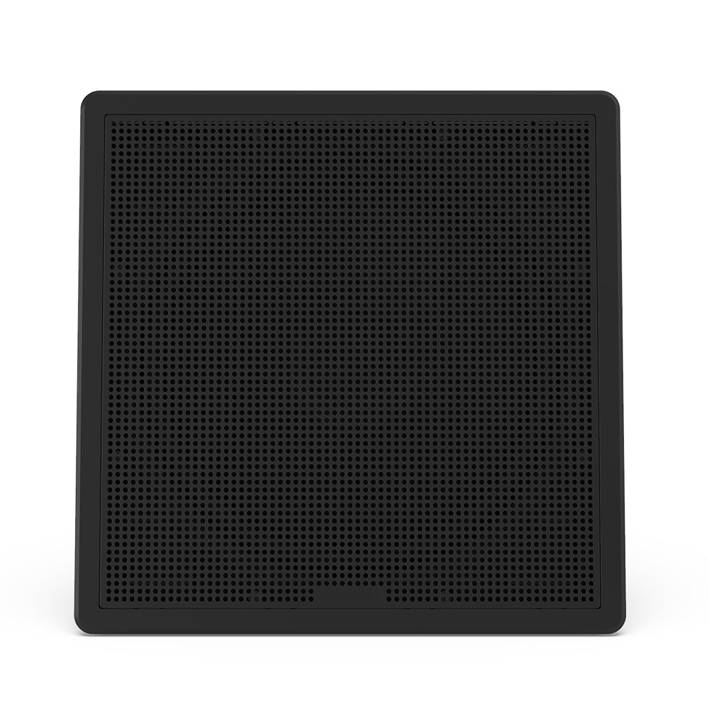 Marine-Subwoofer der Garmin Fusion® FM-Serie, 10" 400 W quadratischer schwarzer Marine-Subwoofer zur Oberflächenmontage 