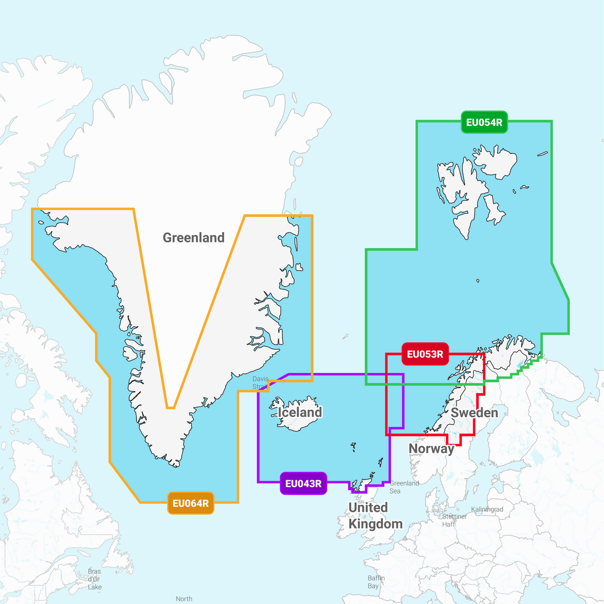 Garmin Island bis Orkney – Karten 