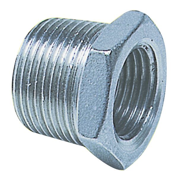 Nippelmuffe rustfri 1 1/2''-1 1/4''
