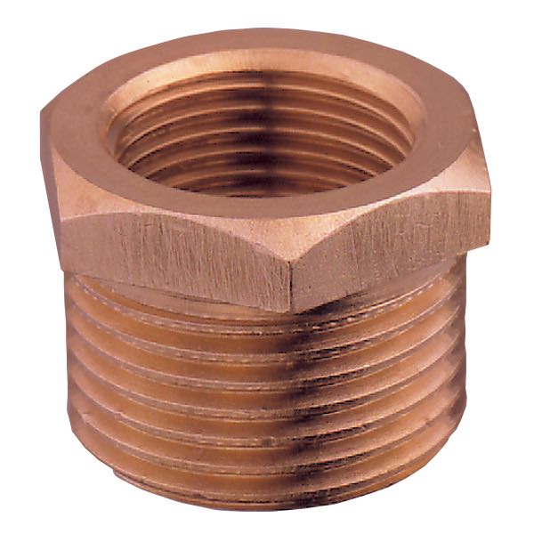 Nippelmuffe bronze ud./in.1-3/4''