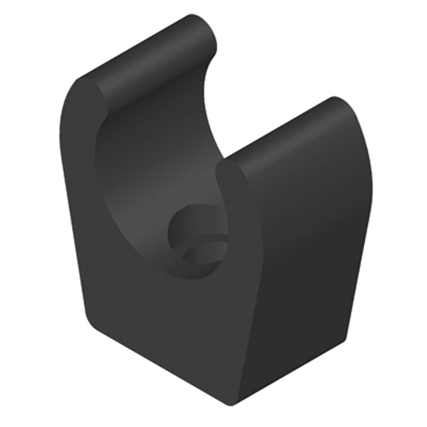 Whale mont. clip 15mm black, 10 pcs.