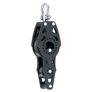 Harken Carbo Blok 57 mm enkelt m. hunsvot, violin