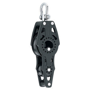 Harken Carbo Blok 40 mm enkelt, hunsvot, violin