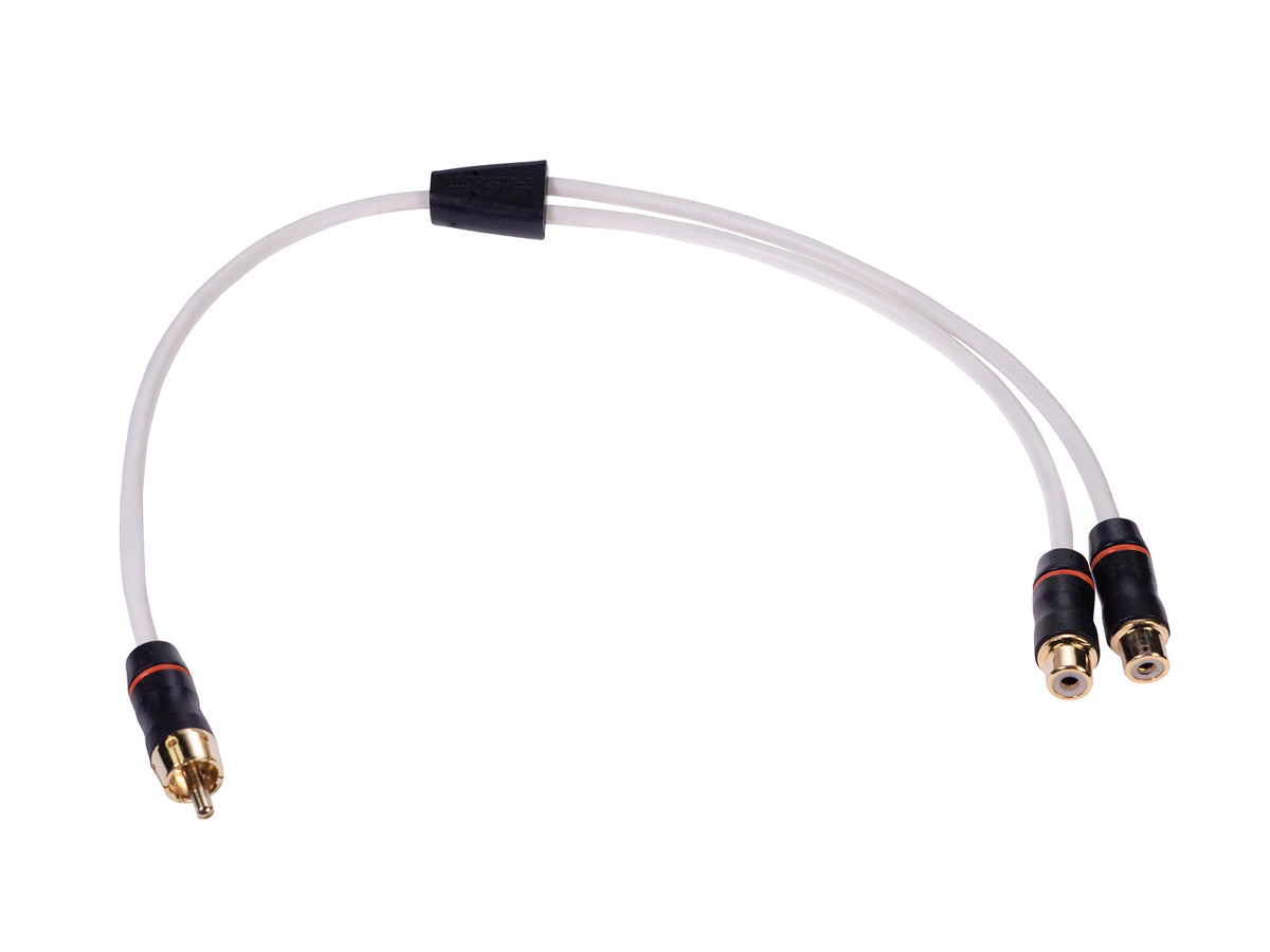Garmin Fusion® Performance-RCA-Kabel, Stecker auf Dual-Buchse, 0,9 Fuß langes RCA-Splitterkabel