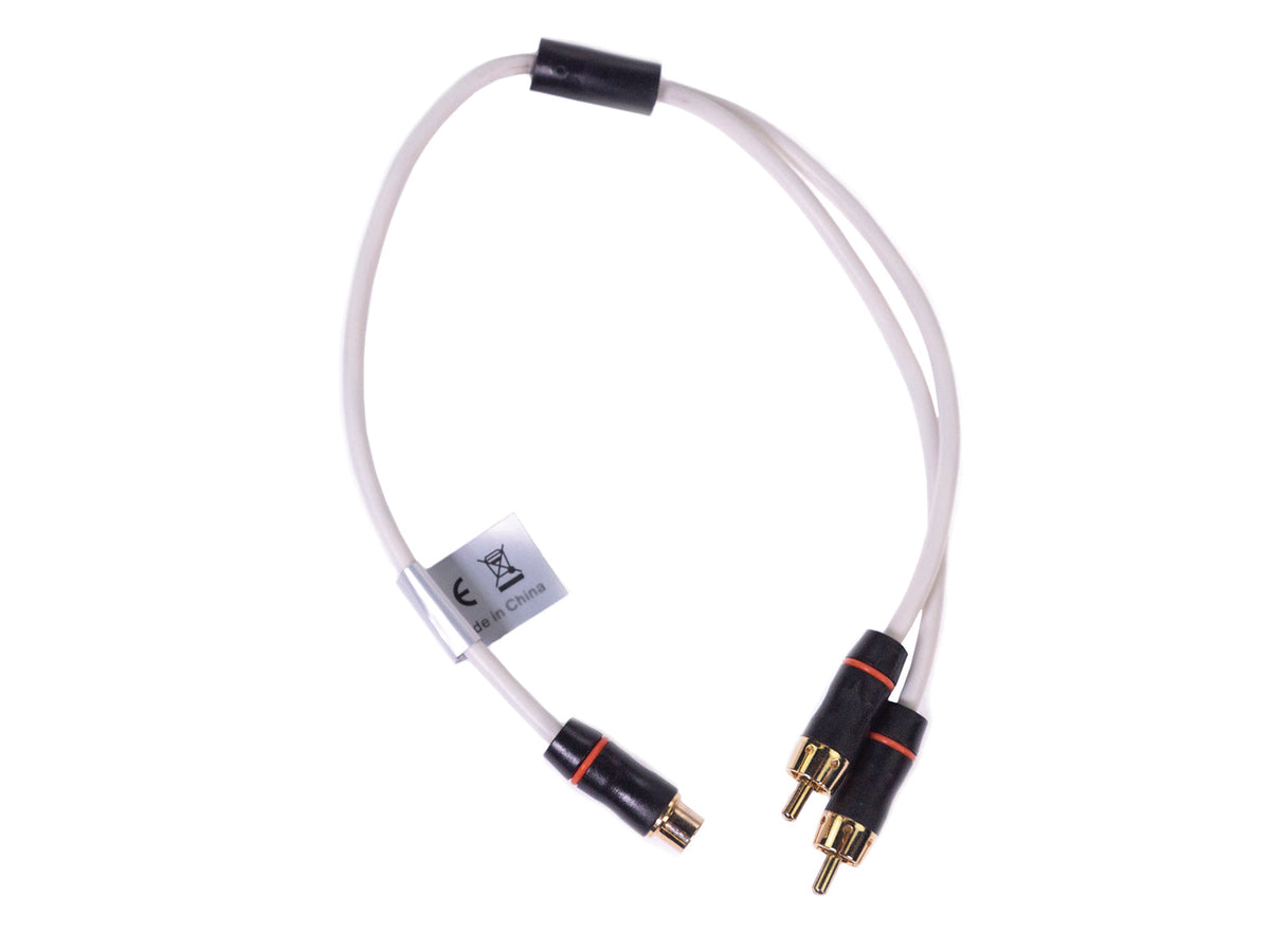 Garmin Fusion® Performance-RCA-Kabel, Buchse auf Dual-Stecker, 0,9 Fuß langes RCA-Splitterkabel