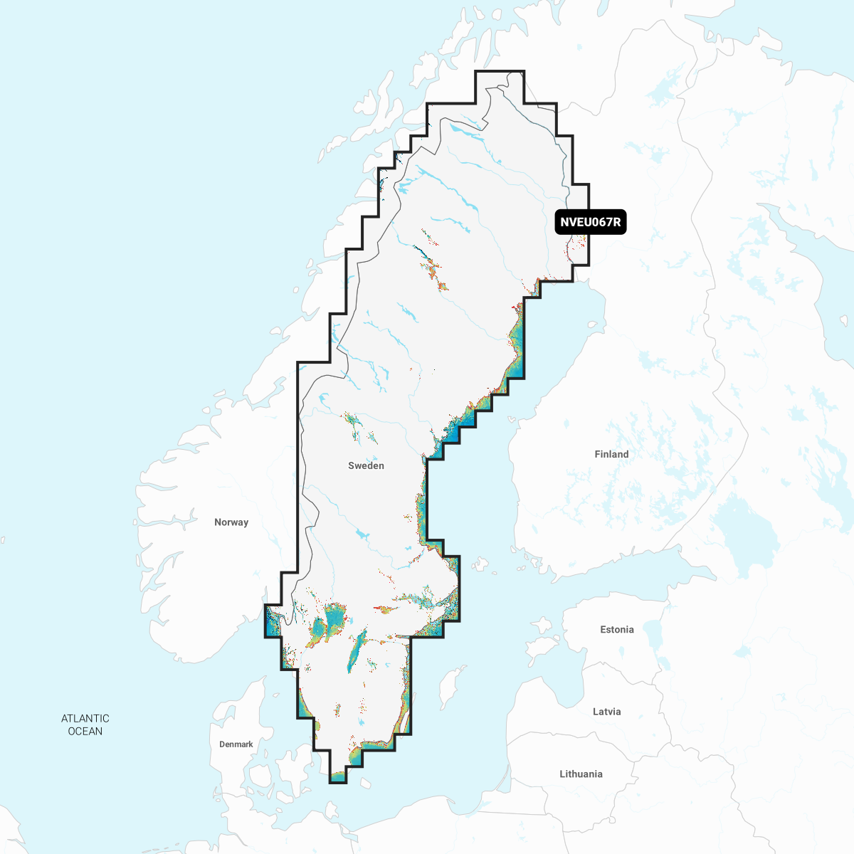 Garmin Sweden, lakes and rivers - inland charts 