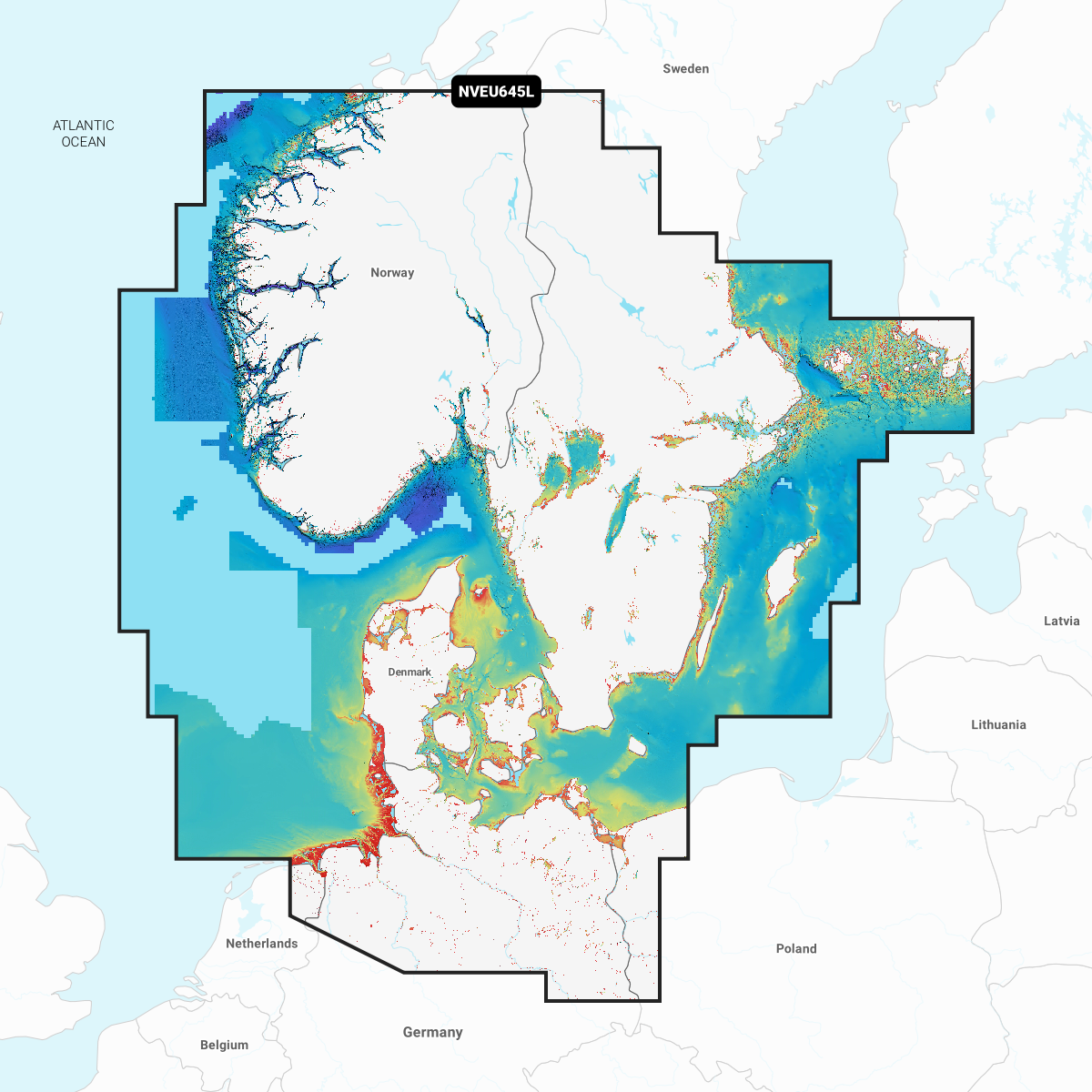 Skagerrak og Kattegat  søkort
