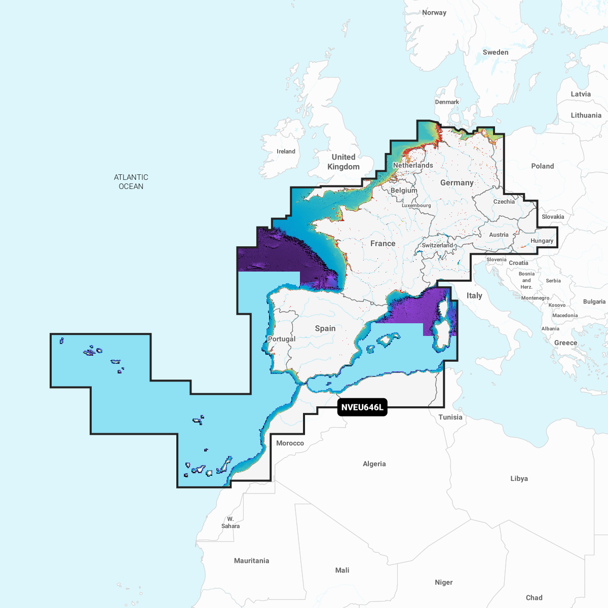 Garmin Europe, Central and West - Charts 