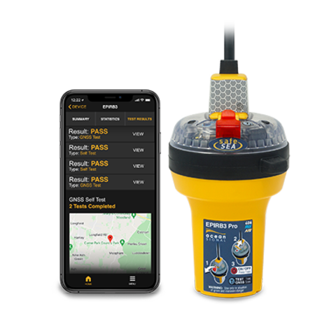 Ocean Signal SafeSea EPIRB3-PRO AUTO Cat.1 m. GPS, RLS, AIS + NFC "Float-Free" container / 702S-03933