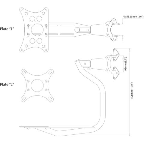 Scanstrut LMM-2 selbstnivellierende Masthalterung