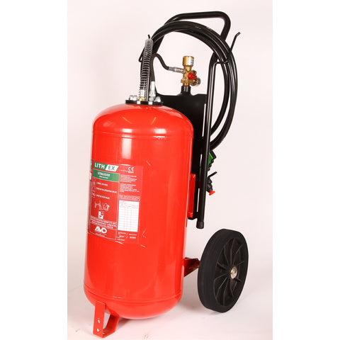 Sea-Fire AVD lithium-ion ildslukker på trolley 50 Liter