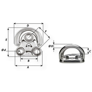 Wichard Pad eye 10 mm