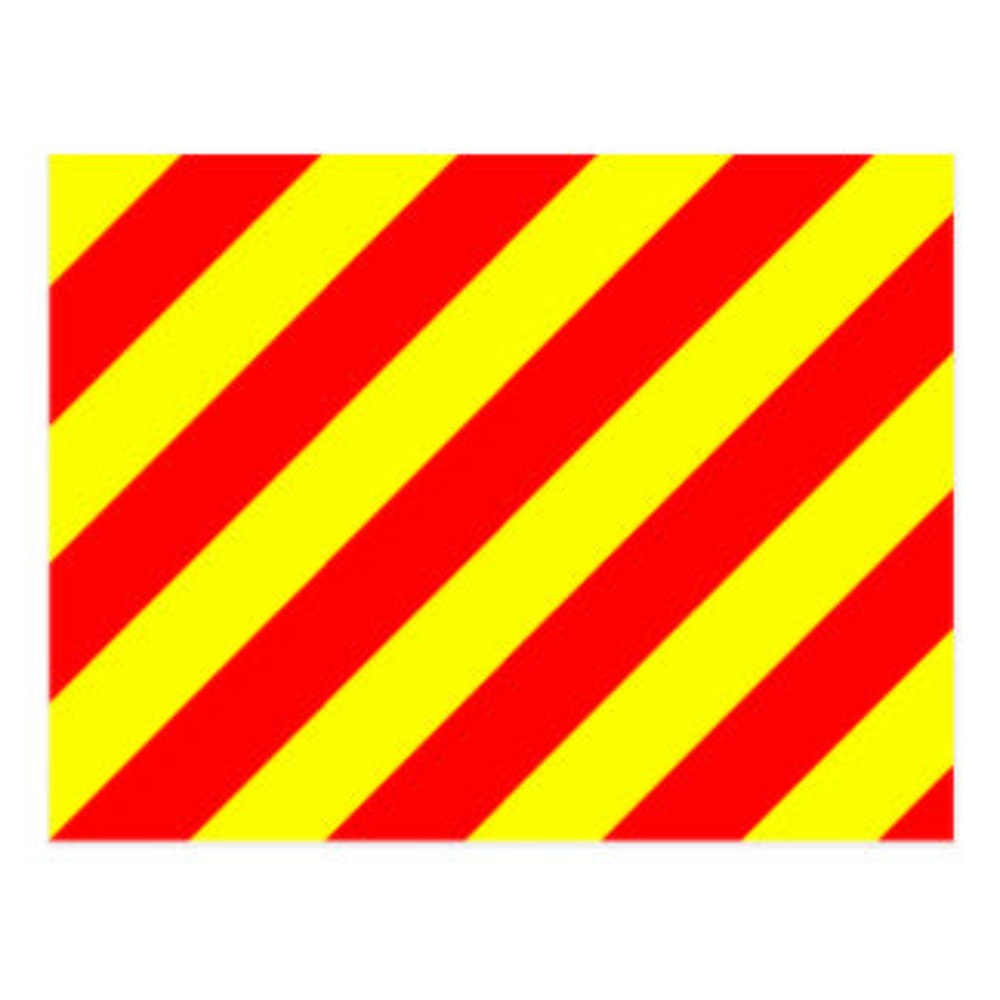 Signalflag vævet 30x45cm Y