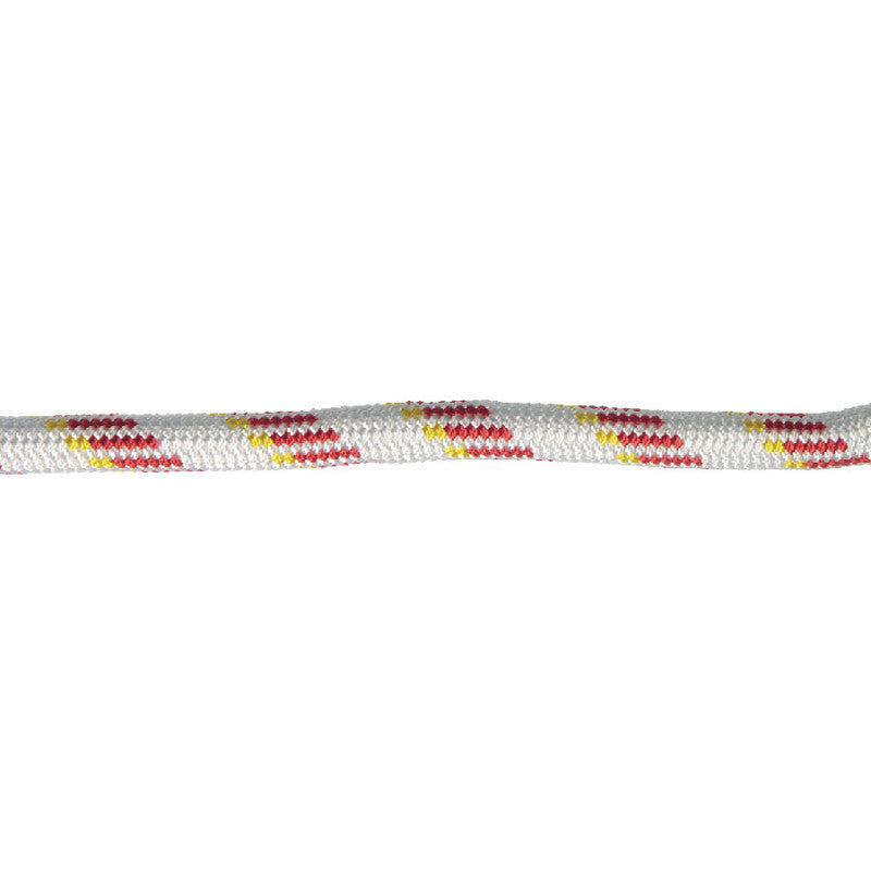Dyneema 32-fl, 6mm, weiß gelb-rot
