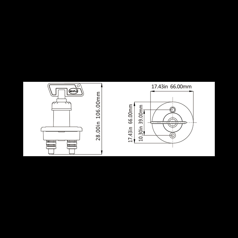 Main switch with fixed key