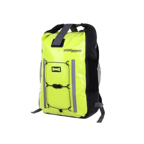 OB1147HVY HI-VIS-Yellow OverBoard 30L PRO-VIS Waterproof Backpack