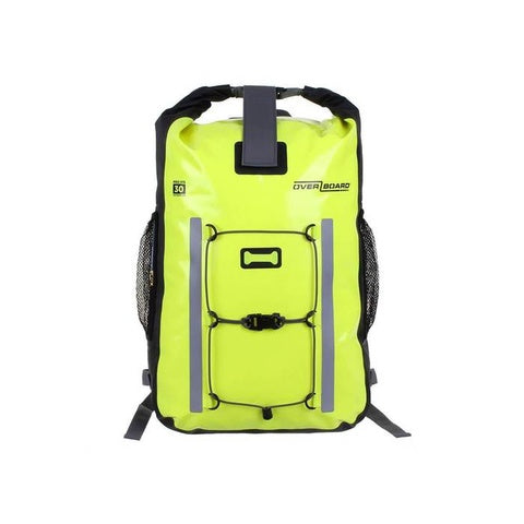 OB1147HVY HI-VIS-Yellow OverBoard 30L PRO-VIS Waterproof Backpack