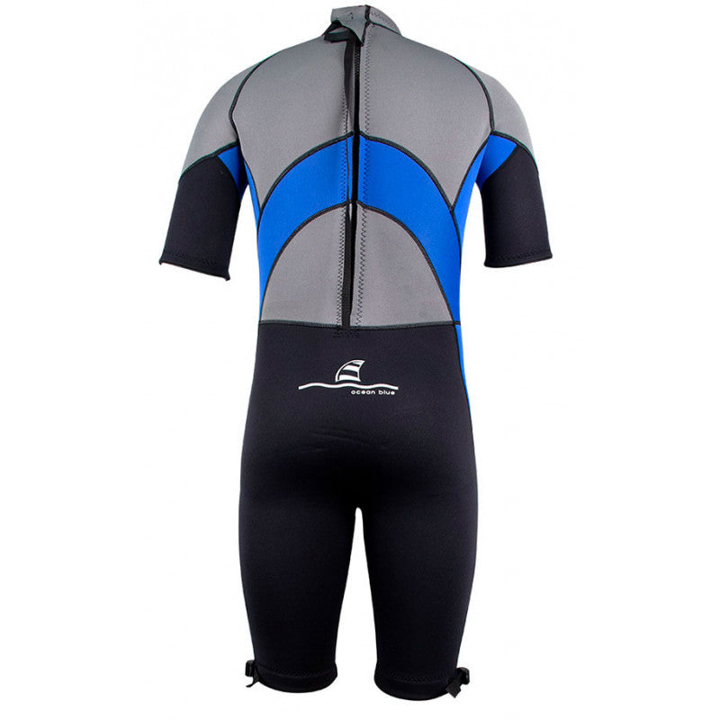 Våddragt OcenB 3mm men, blue short
