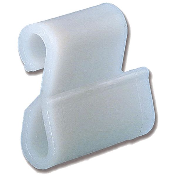 Presenningkrog Hvid Plast f/8mm Elastik 40x40x30mm