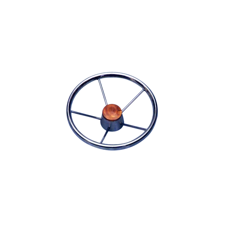 Steering wheel stainless steel Ø 370 mm