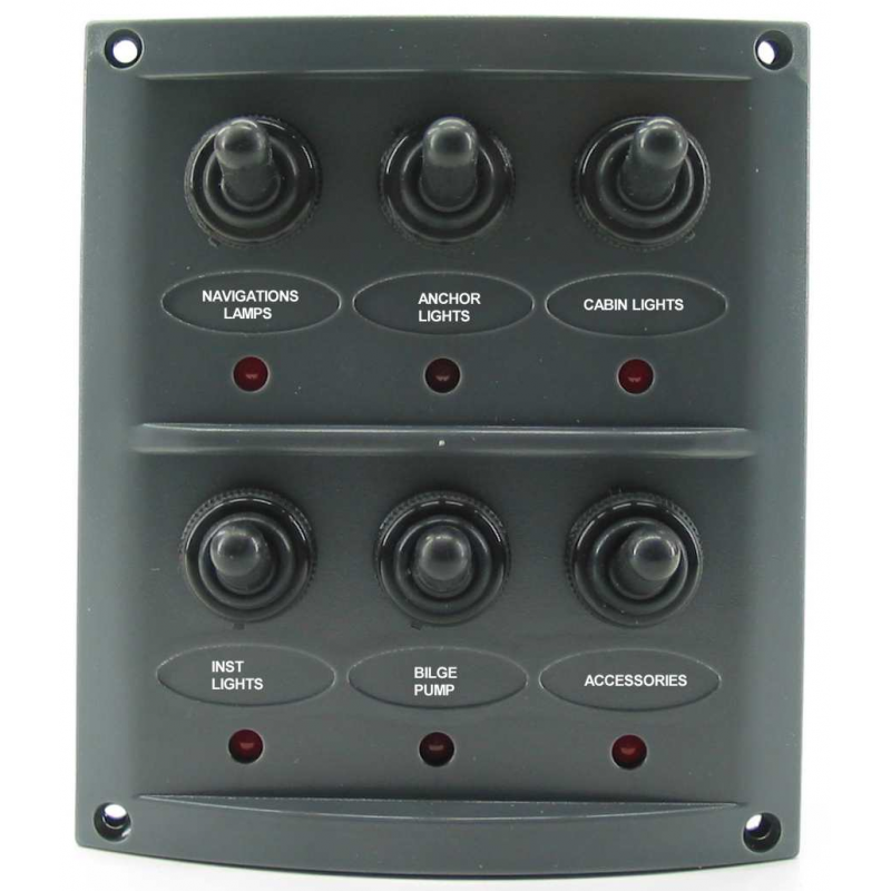 Electric panel splashproof, 4 contacts