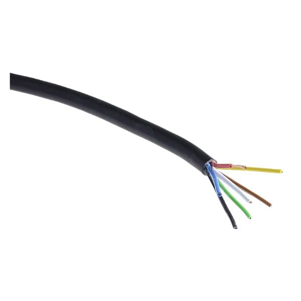 Trailer cable Black 50 M Ring 6x1.00+1x2.50 mm²