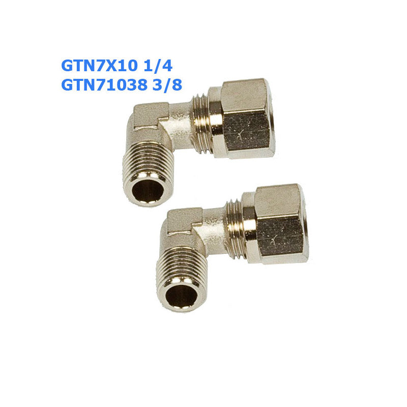 Vinkel Fiting 1/4"" UNF Til Pumpe og Cylinder