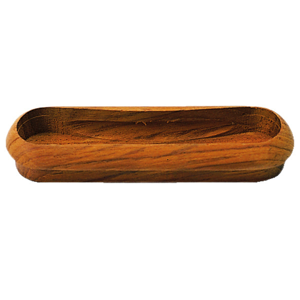 Skuffegreb indbygning teak, 102 mm