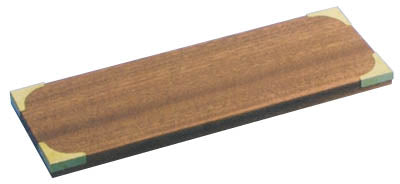 Træplade m/hjørnebeslag 200x90mm