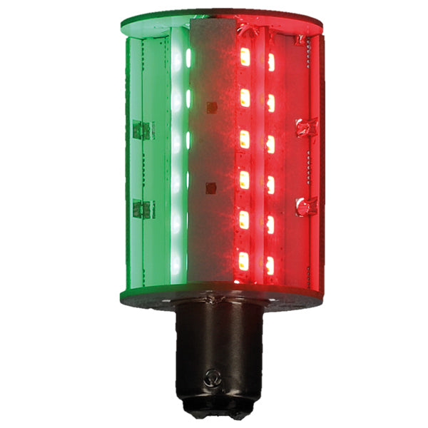 Lanterne LED pære BAY15D 35W rød/grøn