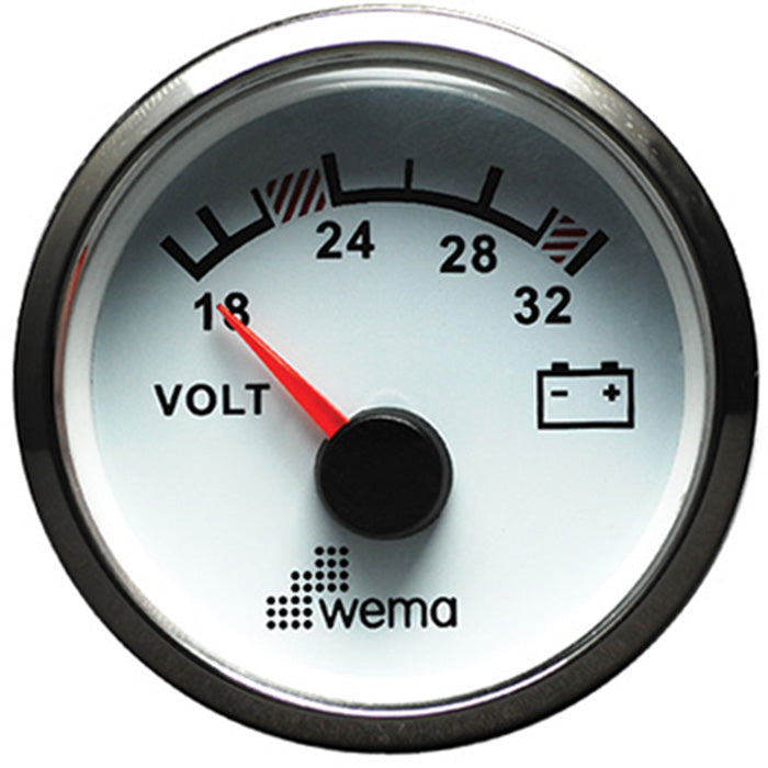 Wema Voltmeter RF/weiß 16-32V