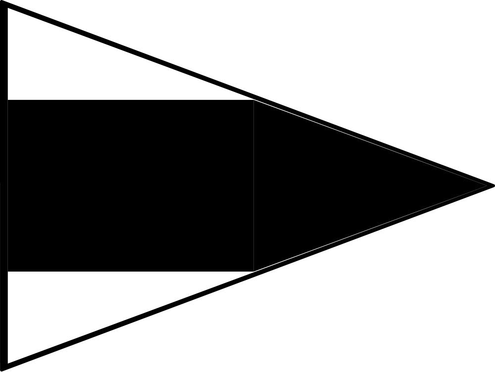 Signalflag C, SOS   30x45 cm