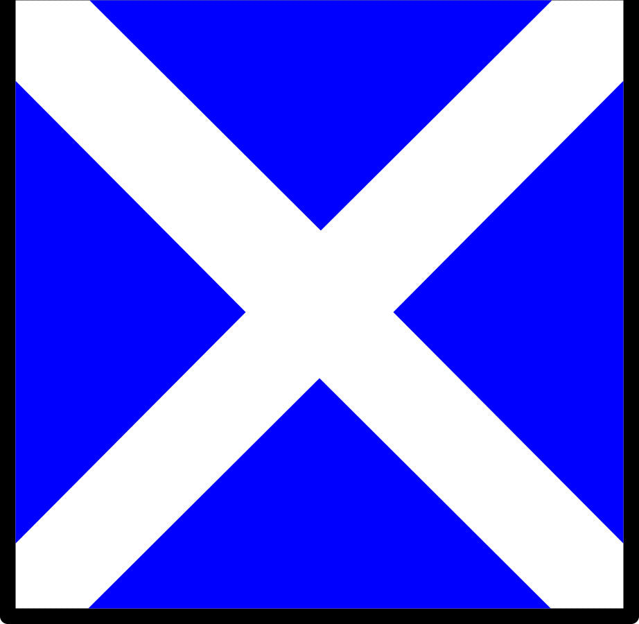 Signalflag vævet 30x45cm M