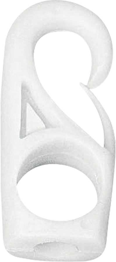 Krog nylon hvid Ø 4mm  2-stk
