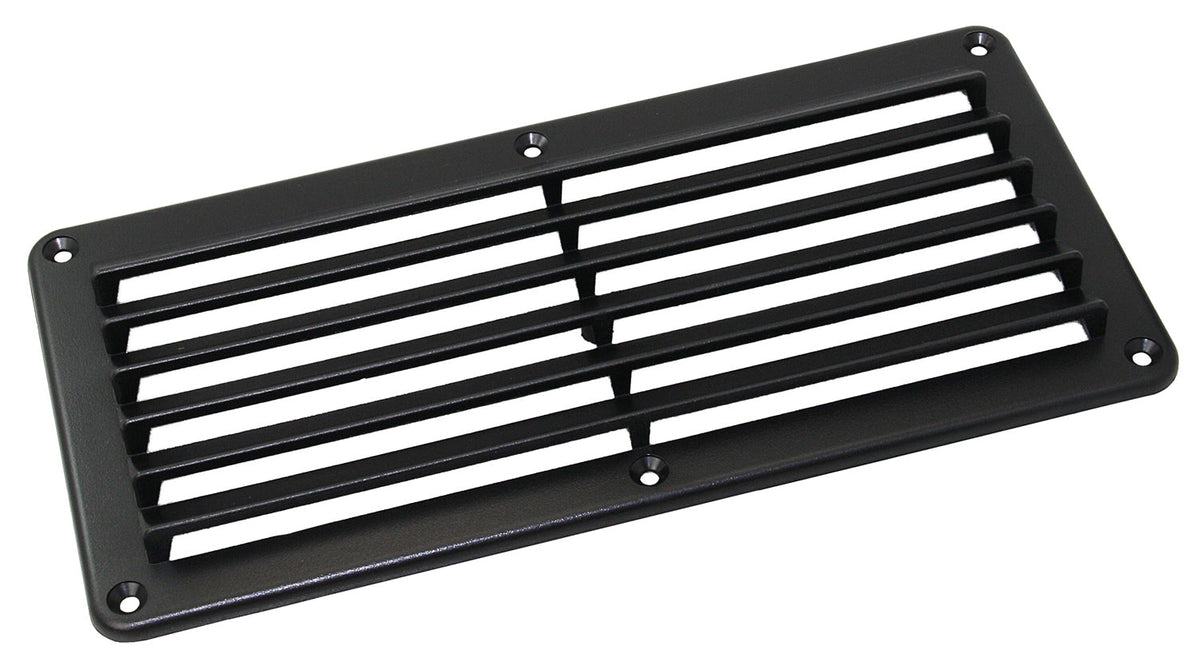 Lüftergitter schwarz ABS 140x125mm