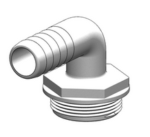 Trudesign Aquavalve sl. st. 90° 25mm hvid